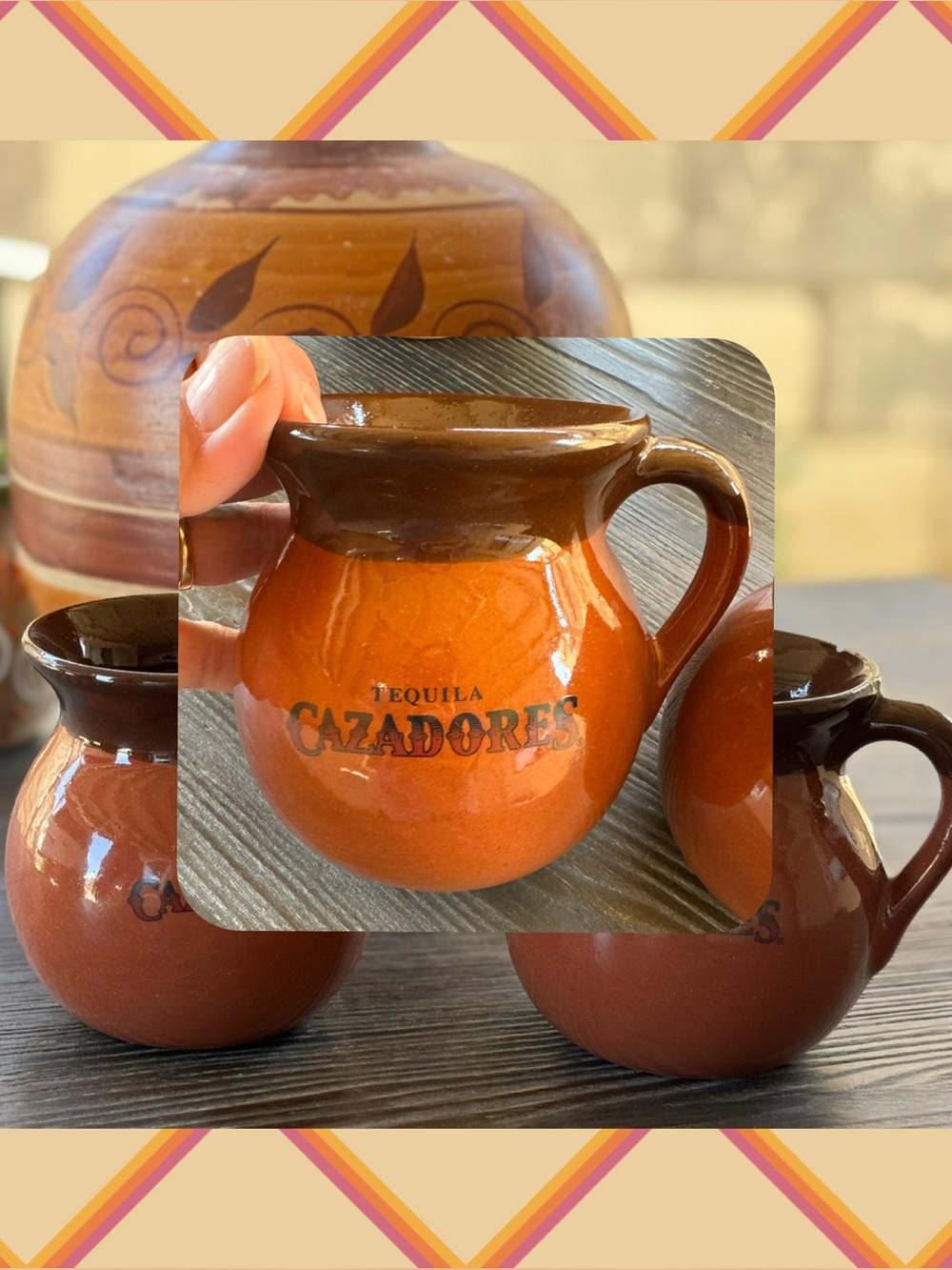Cazadores (tequila) mug set, beautiful, great condition, sold as a set ONLY
